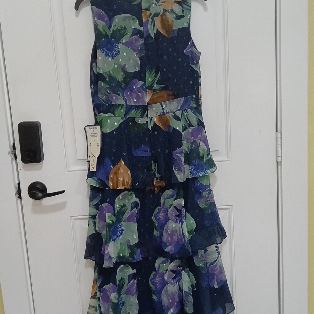 Eliza J Navy Floral Maxi Dress*111*